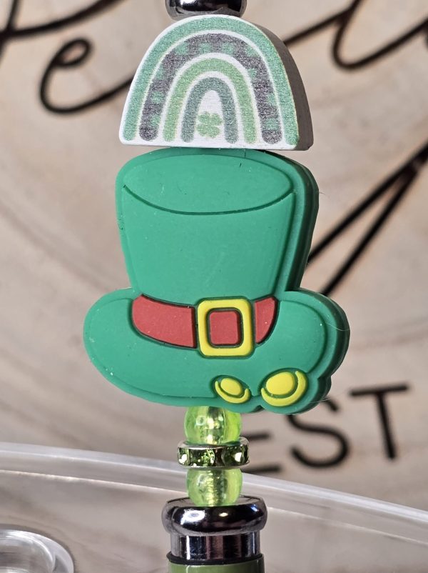 St. Patricks Day, Pot of gold Sublimation and beaded ink pens.