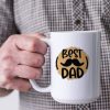 Best dad with a mustache 15 Oz Coffee Mug