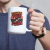Fathers Day Wishin I Was Fishin 15 Oz Coffee Mug, Fishing Dad Mug, Fisherman Coffee Cup, Funny Fishing Gift For Dad, Fish Lover Tea Cup